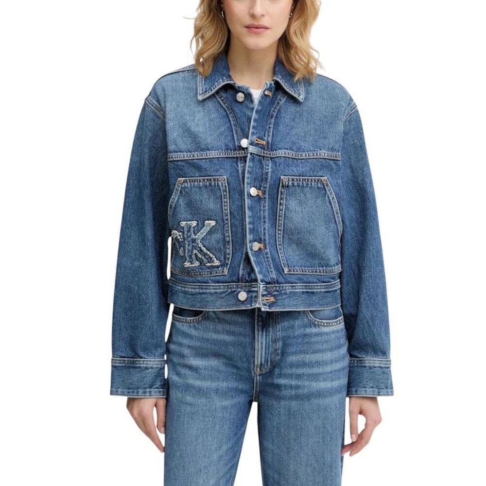 Calvin Klein Jeans Blue Cotton Denim Women's Jacket